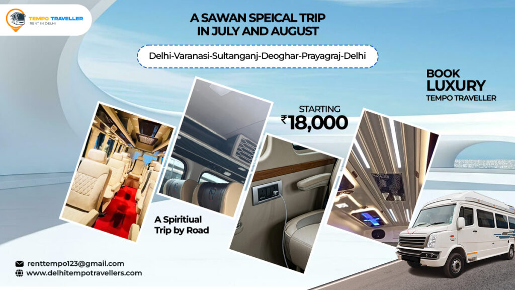 Tempo Traveller cost for Delhi to Deoghar Road Trip